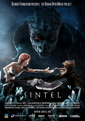 Постер к hd онлайн мультфильму: Синтел/Sintel (2010)