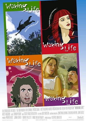 Постер к hd онлайн мультфильму: Пробуждение жизни/Waking Life (2001)
