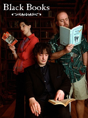 Постер к hd онлайн сериалу: Книжный магазин Блэка/Black Books (2000)